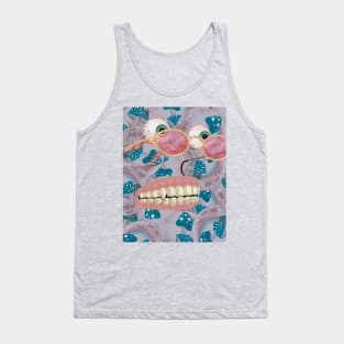 Ethereal Fungus - Blue Mushrooms Tank Top